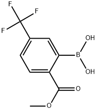 Methyl2-borono-4-trifluoromethylbenzoate Struktur