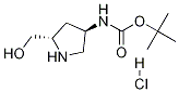 (2S,4R)-2-hydroxyMethyl-4-BOC-aMino Pyrrolidine-HCl Struktur