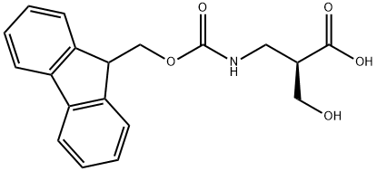 FMoc-(R)-3-aMino-2-(hydroxyMethyl)propanoic acid Struktur