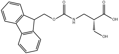 FMoc-(S)-3-aMino-2-(hydroxyMethyl)propanoic acid Struktur