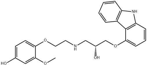 (R)-4-Hydroxycarvedilol Struktur