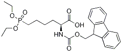 Fmoc-L-2-amino-6-(O,O'-diethyl-phosphono)hexanoicacid Struktur