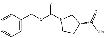 (R)-1-Cbz-3-pyrrolidinecarboxaMide Struktur