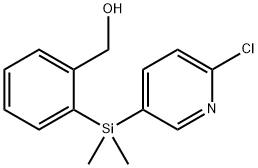 {2-[(6-Chloropyridin-3-yl)dimethylsilyl]-phenyl}methanol Struktur