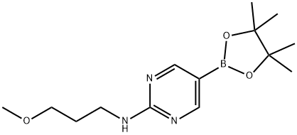 2-(3-MethoxypropylaMino)pyriMidine-5-boronic acid, pinacol ester|2-(3-METHOXYPROPYLAMINO)PYRIMIDINE-5-BORONIC ACID, PINACOL ESTER