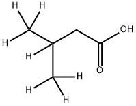 3-Methyl-d3-butyric--d4 Acid Struktur