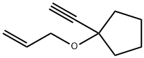 Cyclopentane, 1-ethynyl-1-(2-propenyloxy)- (9CI) Struktur