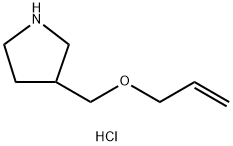 3-[(Allyloxy)methyl]pyrrolidine hydrochloride Struktur