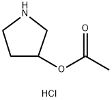 3-Pyrrolidinyl acetate hydrochloride Struktur