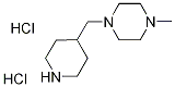 1-Methyl-4-(4-piperidinylmethyl)piperazinedihydrochloride Struktur