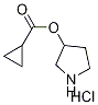 3-Pyrrolidinyl cyclopropanecarboxylatehydrochloride Struktur