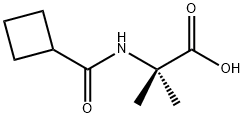 N-(Cyclobutylcarbonyl)-2-methylalanine Struktur