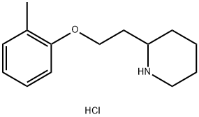 2-[2-(2-Methylphenoxy)ethyl]piperidinehydrochloride Struktur