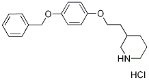 3-{2-[4-(Benzyloxy)phenoxy]ethyl}piperidinehydrochloride Struktur