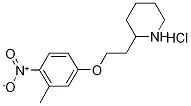 2-[2-(3-Methyl-4-nitrophenoxy)ethyl]piperidinehydrochloride Struktur