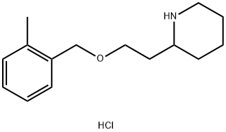 2-{2-[(2-Methylbenzyl)oxy]ethyl}piperidinehydrochloride Struktur