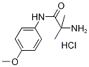 2-Amino-N-(4-methoxyphenyl)-2-methylpropanamidehydrochloride Struktur