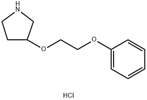 3-(2-Phenoxyethoxy)pyrrolidine hydrochloride Struktur