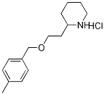 2-{2-[(4-Methylbenzyl)oxy]ethyl}piperidinehydrochloride Struktur