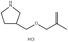 2-Methyl-2-propenyl 3-pyrrolidinylmethyl etherhydrochloride Struktur