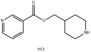 4-Piperidinylmethyl nicotinate hydrochloride Struktur