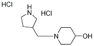 1-(3-Pyrrolidinylmethyl)-4-piperidinoldihydrochloride Struktur