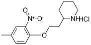 2-[2-(4-Methyl-2-nitrophenoxy)ethyl]piperidinehydrochloride Struktur