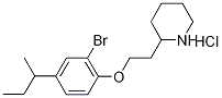 2-{2-[2-Bromo-4-(sec-butyl)phenoxy]-ethyl}piperidine hydrochloride Struktur