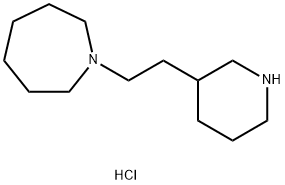 1-[2-(3-Piperidinyl)ethyl]azepane dihydrochloride Struktur