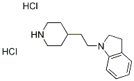 1-[2-(4-Piperidinyl)ethyl]indoline dihydrochloride Struktur