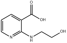 2-[(2-Hydroxyethyl)amino]nicotinic acid Struktur