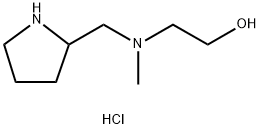 2-[Methyl(2-pyrrolidinylmethyl)amino]-1-ethanoldihydrochloride Struktur