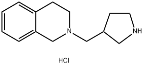 2-(3-Pyrrolidinylmethyl)-1,2,3,4-tetrahydroisoquinoline dihydrochloride Struktur