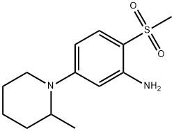 5-(2-Methyl-1-piperidinyl)-2-(methylsulfonyl)-phenylamine Struktur