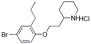 2-[2-(4-Bromo-2-propylphenoxy)ethyl]piperidinehydrochloride Struktur