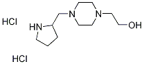 2-[4-(2-Pyrrolidinylmethyl)-1-piperazinyl]-1-ethanol dihydrochloride Struktur