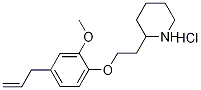 2-[2-(4-Allyl-2-methoxyphenoxy)ethyl]piperidinehydrochloride Struktur