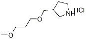 3-[(3-Methoxypropoxy)methyl]pyrrolidinehydrochloride Struktur