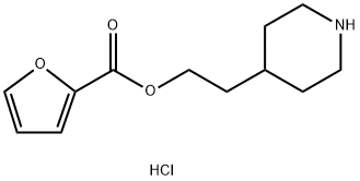 2-(4-Piperidinyl)ethyl 2-furoate hydrochloride Struktur