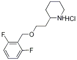 2-{2-[(2,6-Difluorobenzyl)oxy]ethyl}piperidinehydrochloride Struktur