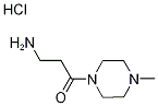 3-Amino-1-(4-methyl-1-piperazinyl)-1-propanonehydrochloride Struktur