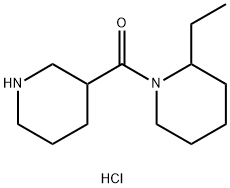 (2-Ethyl-1-piperidinyl)(3-piperidinyl)methanonehydrochloride Struktur