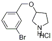 3-[(3-Bromobenzyl)oxy]pyrrolidine hydrochloride Struktur