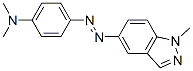 1-methyl-5-(4-dimethylaminophenylazo)indazole Struktur