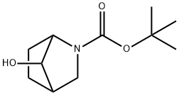 7-Hydroxy-2-Aza-Bicyclo[2.2.1]Heptane-2-Carboxylicacidtert-Butylester Struktur