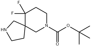 7-Boc-10,10-difluoro-2,7-diazaspiro[4.5]decane Struktur