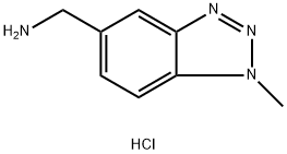 (1-Methyl-1H-benzotriazol-5-yl)methylamine hydrochloride Struktur