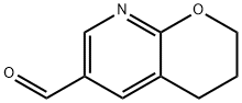 3,4-Dihydro-2H-pyrano[2,3-b]pyridine-6-carbaldehyde Struktur