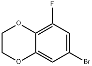 7-Bromo-5-fluoro-2,3-dihydrobenzo[1,4]dioxine Struktur