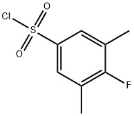 4-Fluoro-3,5-dimethylbenzenesulfonylchloride Struktur